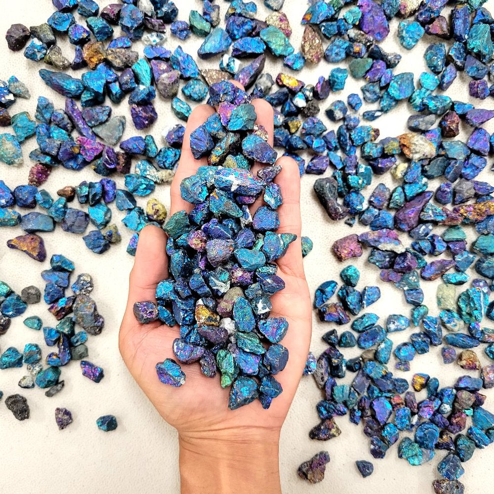 Raw Chalcopyrite Crystal Chips Bulk Healing Gemstones Natural Rocks Minerals